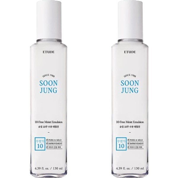 ETUDE - Soon Jung 10-Free Moist Emulsion - 130ml (2cad.) Set