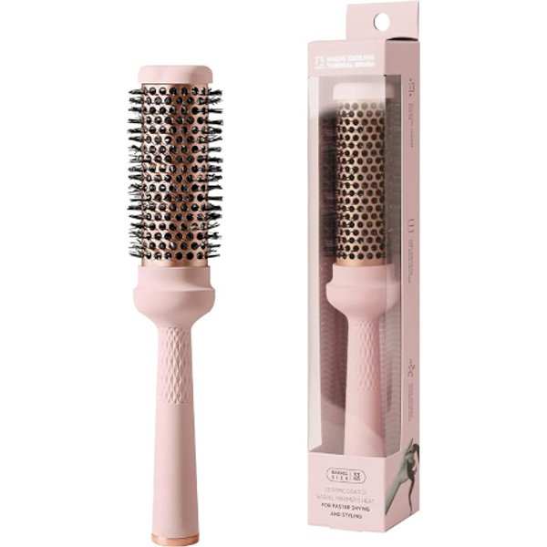 F3 SYSTEMS - Magic Curling Thermal Hair Roll Brush - 1.3 inch - 1ea