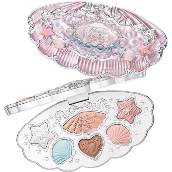 FlowerKnows - Shell's Jewel 6-Color Makeup Palette - 6.5g - 02 Mermaids Tears