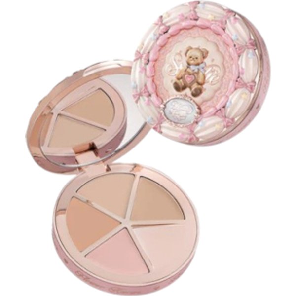 FlowerKnows - The Sweetie Bear 4-Color Concealer Palette - 6.4g - 01 Strawberry Chocolate