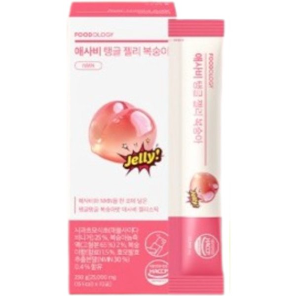 FOODOLOGY - Apple Cider Vinegar Jiggly Jelly - 25000mg x 10 sticks - Peach