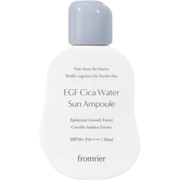 fromrier - Vegan EGF Cica Water Sun Ampoule SPF50+ PA++++ - 56ml