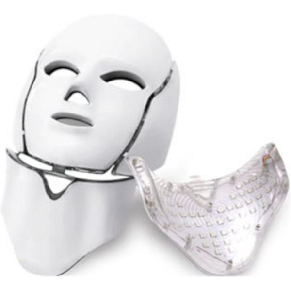 Home Care - 7 Color Wavelength LED Mask - 1set - Face + Neck