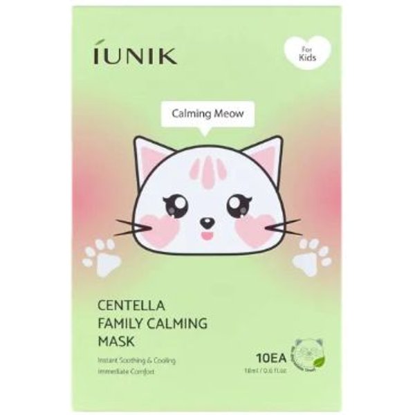 iUNIK - Centella Family Calming Mask For Kids - 10pezzi