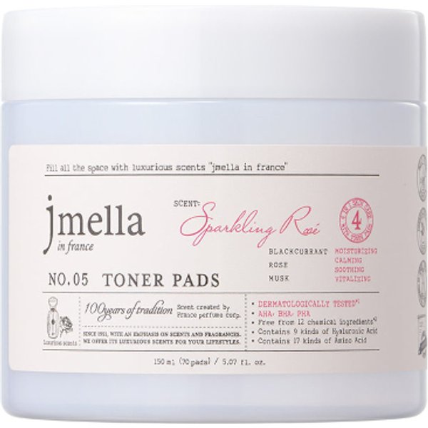 jmella in france - Sparkling Rose Toner Pads - 150ml(70ea)