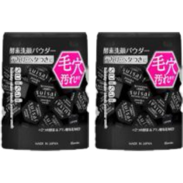 Kanebo - Suisai Beauty Black Charcoal Purifying Enzyme Cleansing Powder - 0.4g X 32 pcs (2ea) Set