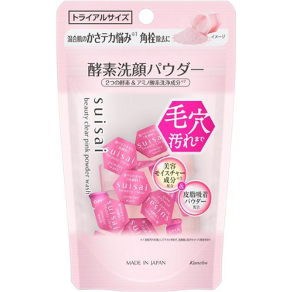 Kanebo - Suisai Beauty Clear Pink Powder Wash - 0.4g x 15pezzi