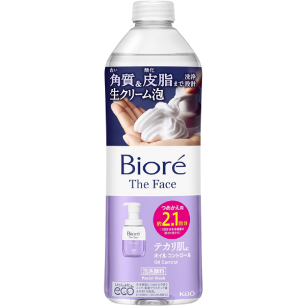 Kao - Biore The Face Foam Cleanser Oil Control Refill - 340ml