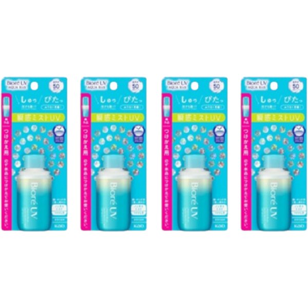 Kao Biore UV Aqua Rich Aqua Protect Mist SPF50 PA++++ Refill - 60ml 4pcs Set