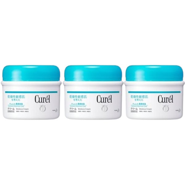 Kao - Curel Intensive Moisture Care Moisture Cream (Body) 90g (3ea) Set