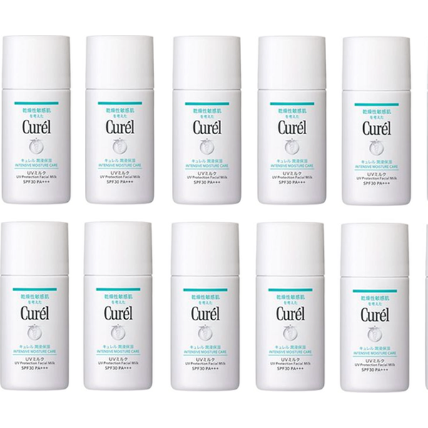 Kao - Curel Intensive Moisture Care UV Protection Facial Milk SPF30 PA+++ - 30ml (10ea) Set
