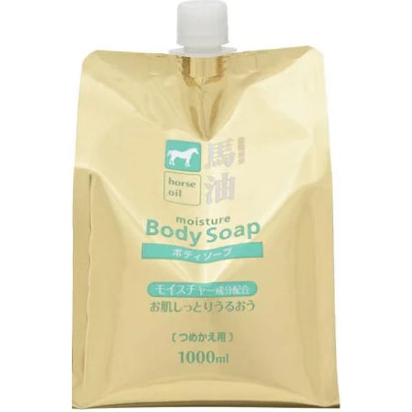 KUMANO COSME - Horse Oil Moisture Body Soap Refill - 1000ml