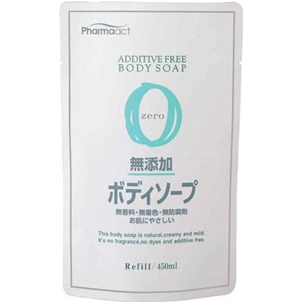 KUMANO COSME - Pharmaact Additive Free Body Soap Refill - 450ml