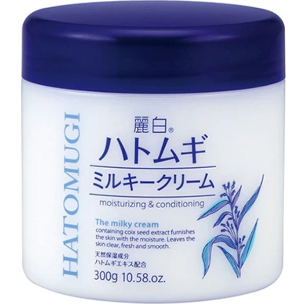 KUMANO COSME - Reihaku Hatomugi Moisturizing & Conditioning The Milky Cream - 300g