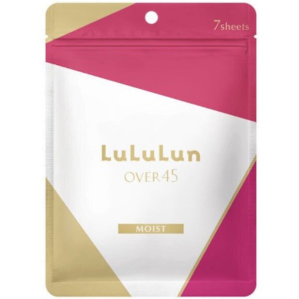 LuLuLun - Over 45 Facial Sheet Mask Moist - 7pezzi - Camelia Pink