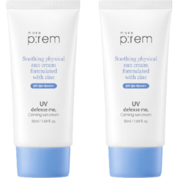 make p:rem UV Defense Me. Calming Sun Cream (2ea) Set