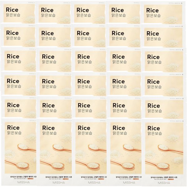 MISSHA Airy Fit Sheet Mask - Rice - 1pc (30ea) Set