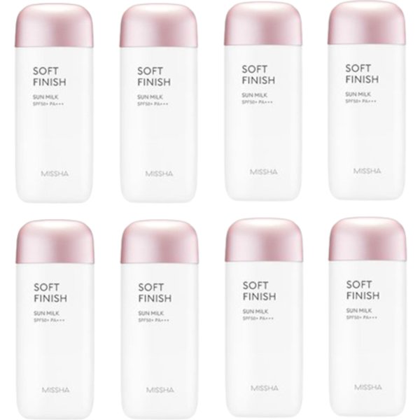 MISSHA All-Around Safe Block Soft Finish Sun Milk - 70ml (8ea) Set