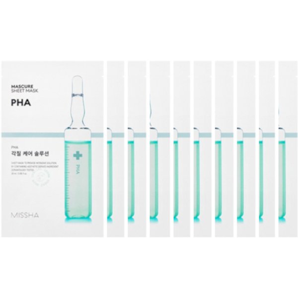 MISSHA - Mascure Solution Sheet Mask - PHA (10pcs) Set