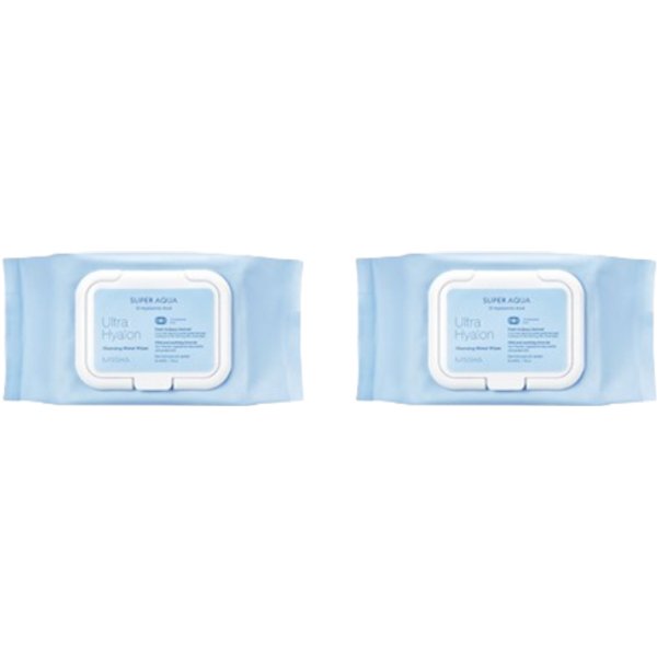 MISSHA - Super Aqua Ultra Hyalron Cleansing Water Wipes - 1pack (30pcs) (2ea) Set