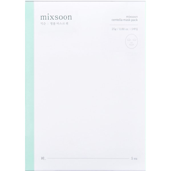 mixsoon - Centella Mask Pack - 25g*5pezzi