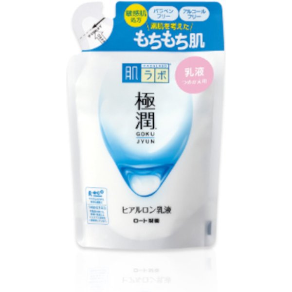 Rohto Mentholatum - Hada Labo Gokujyun Hyaluronic Acid Hydrating Milk Refill - 140ml