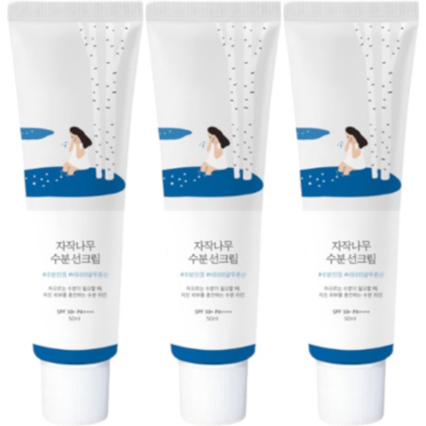 ROUND LAB Birch Juice Moisturizing Sun Cream (3szt.) Set
