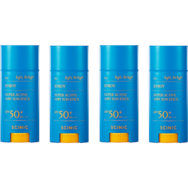 SCINIC Enjoy Super Active Airy Sun Stick SPF50+ PA++++ - 15g (4ea) Set