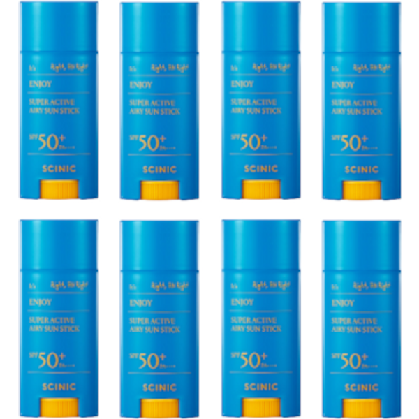 SCINIC Enjoy Super Active Airy Sun Stick SPF50+ PA++++ - 15g (8ea) Set