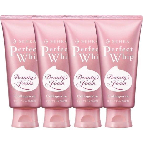 Shiseido - Senka Perfect Whip Collagen in Washing Foam Cleanser (2023 Version) - 120g (4ea) Set