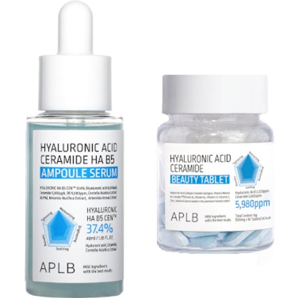 APLB - Hyaluronic Acid Ceramide Beauty Tablet - 30ea + Ampoule Serum - 40ml set