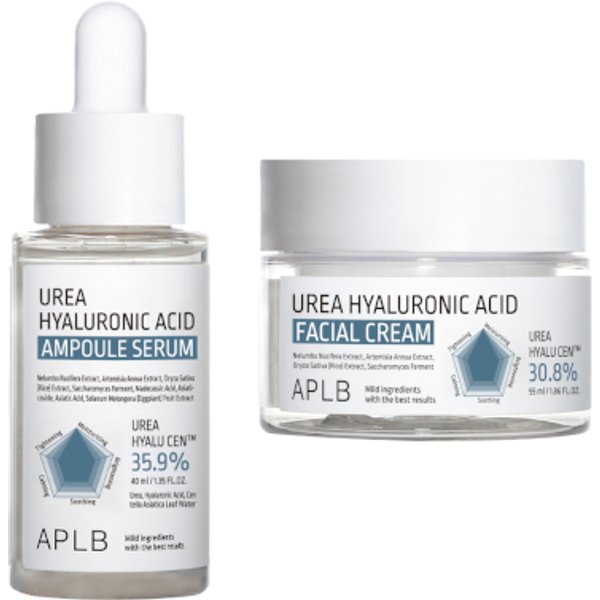 APLB - Urea Hyaluronic Acid Ampoule Serum - 40ml & Facial Cream - 55ml Set