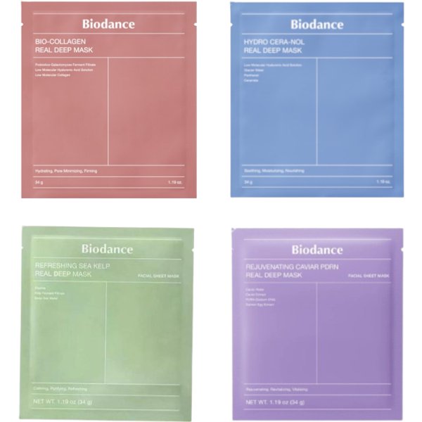 Biodance - Real Deep Mask Variety Pack - 4pcs