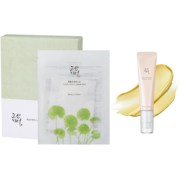 BEAUTY OF JOSEON - Revive Eye Serum : Ginseng + Retinal - 30ml (1ea) + Centella Asiatica Calming Mask 10pcs (1ea) Set
