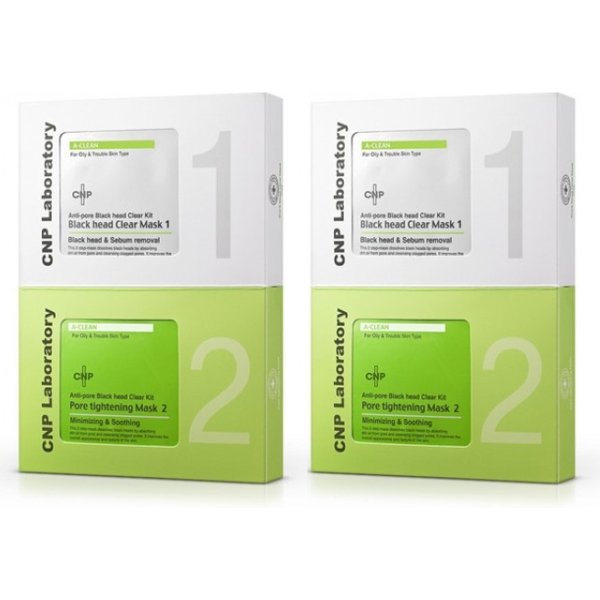 CNP LABORATORY - Anti Pore Black Head Clear Kit - 1pack - 10pc (2ea) Set