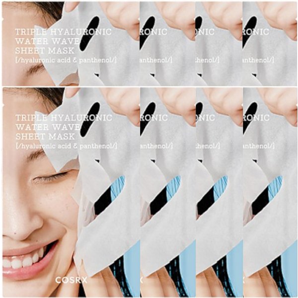 COSRX - Hydrium Triple Hyaluronic Water Wave Sheet Mask - 8pcs