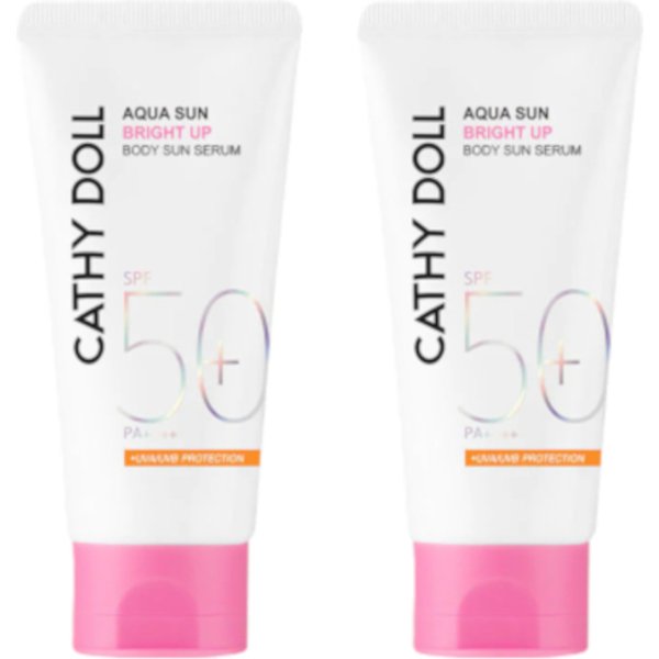 Cathy Doll - Aqua Sun Bright Up Body Sun Serum SPF50+ PA++++ - 140ml 2ea Set