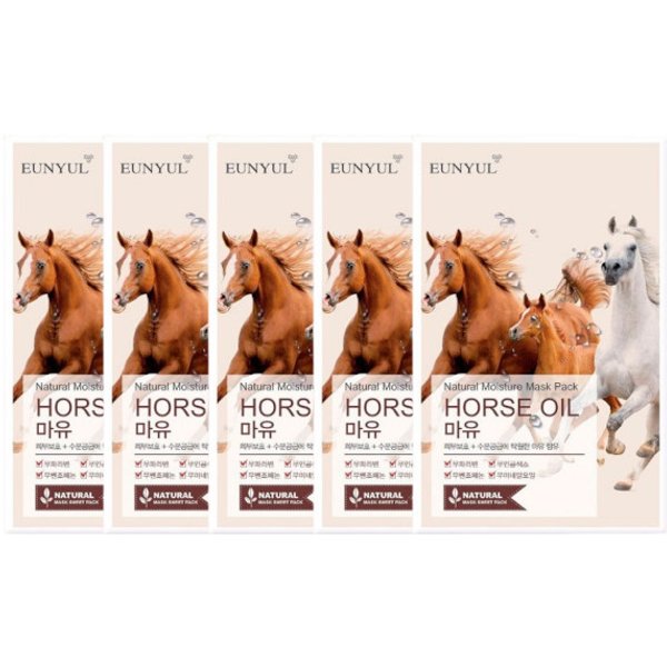EUNYUL - Natural Moisture Mask Pack - Horse Oil - 1pc (5ea) Set
