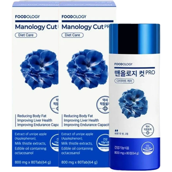 FOODOLOGY - Manology Cut PRO - 800mg x 80 capsules Duo Set