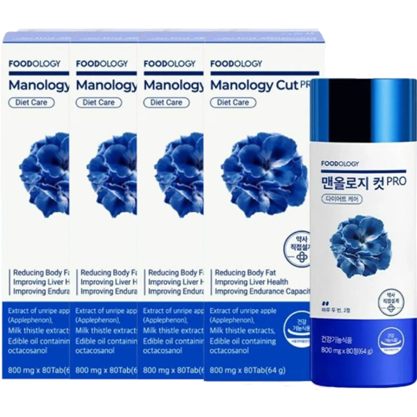 FOODOLOGY - Manology Cut PRO - 800mg x 80 capsules (4ea) Set