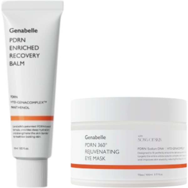 Genabelle - PDRN Enriched Recovery Balm - 50ml (1ea) & 360 Rejuvenating Eye Mask - 100ml/70ea Set