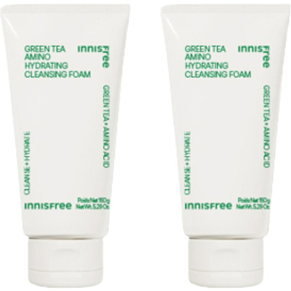 innisfree - Green Tea Amino Hydrating Cleansing Foam - 150g (2ea) Set