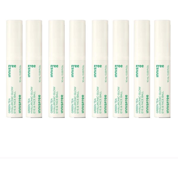 innisfree - Green Tea Hyaluronic Glow Eye & Face Ball - 10ml (8ea) Set