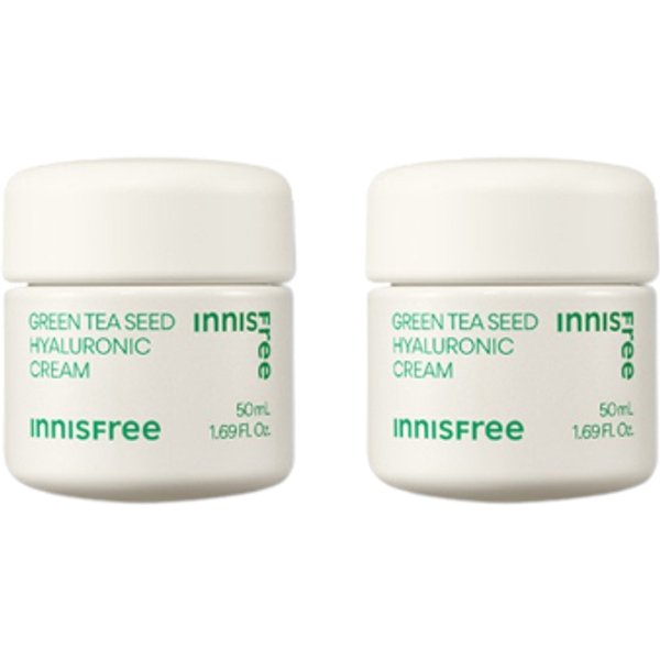 innisfree - Green Tea Seed Hyaluronic Cream - 50ml (2ea) Set
