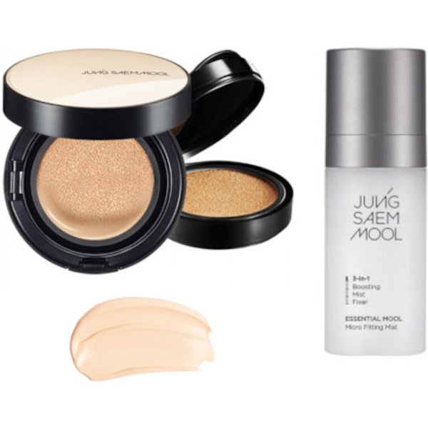 JUNGSAEMMOOL - Essential Skin Nuder Cushion SPF50+ PA+++ (With Refill) - 14g+14g - 17 Fair-Light (1ea) + Essential Mool Micro...