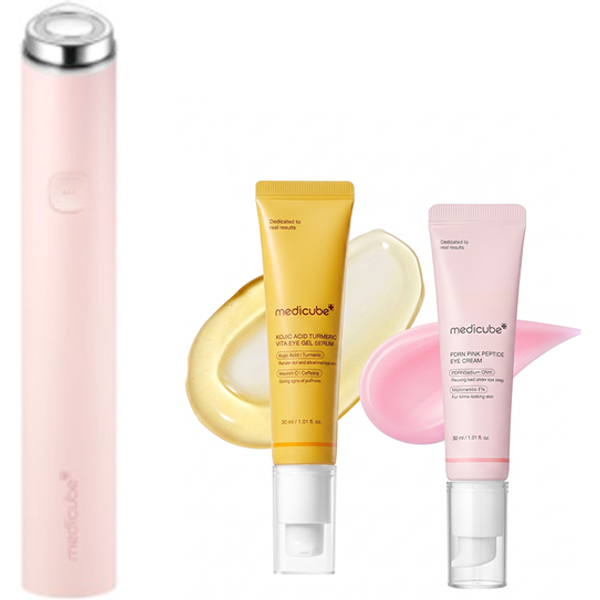 medicube - Glow & Firming Eye Care Device Set - Pink