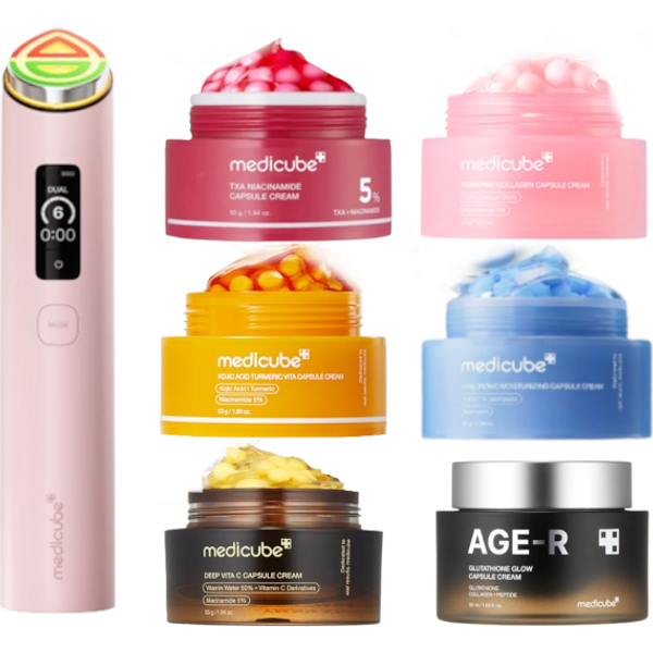 medicube - Booster Pro X2 Capsule Cream All In One Set - Pink