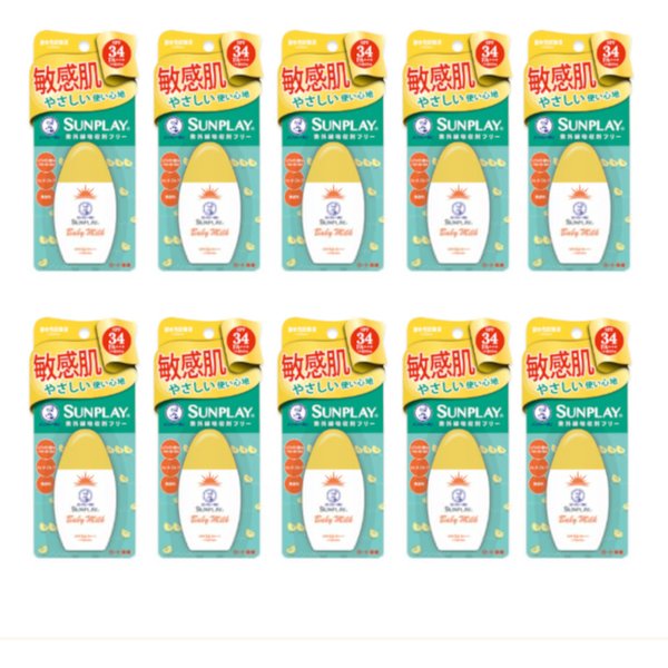 Rohto Mentholatum Sunplay Baby Milk SPF34 PA+++ - 30g (10ea) Set