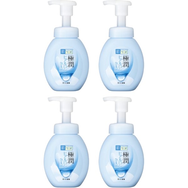 Rohto Mentholatum - Hada Labo Gokujyun Hyaluronic Face Foaming Cleanser - 160ml (4ea) Set