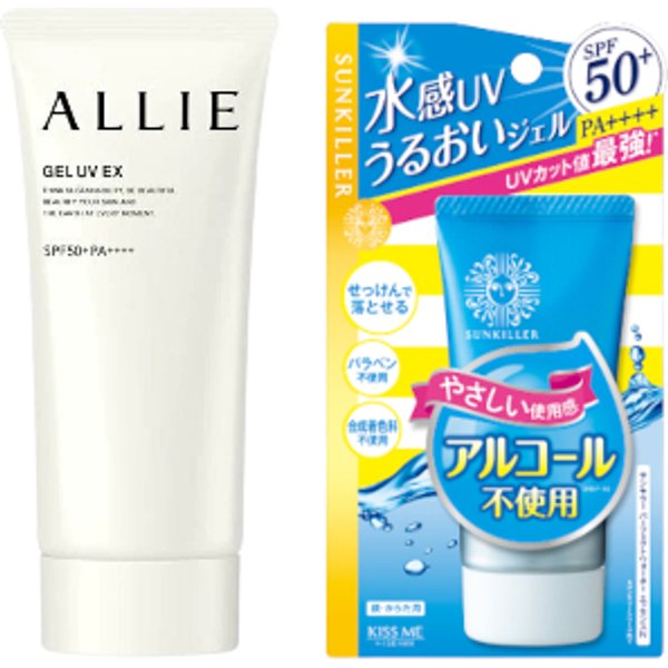 ISEHAN - Kiss Me Sunkiller Perfect Water Essence SPF50+ PA++++ - 50g X Kanebo - Allie Gel UV EX SPF50+ PA++++ - 90g (New...